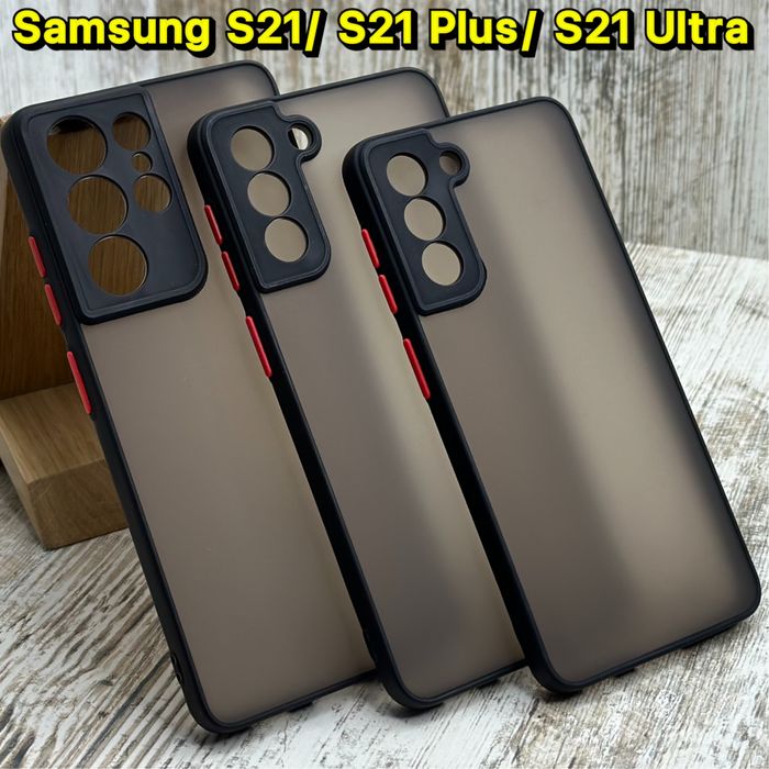 Чехол Matt Case на Samsung S21 Ultra/ S21 Plus/ S21 Защита камер чохол