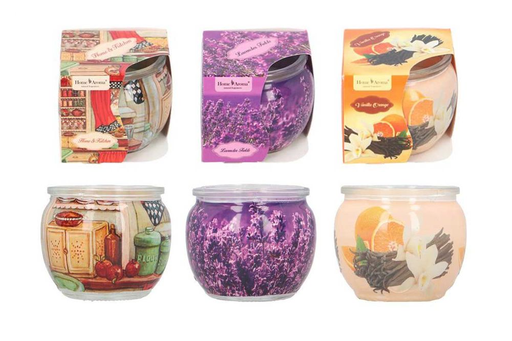 świeczki zapachowe w szkle zestaw 3x 70g