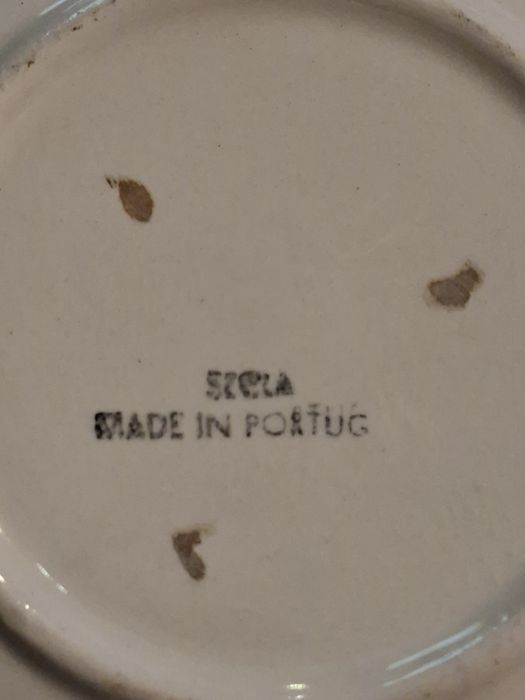 Prato pequeno antigo da fabrica de loiça SECLA