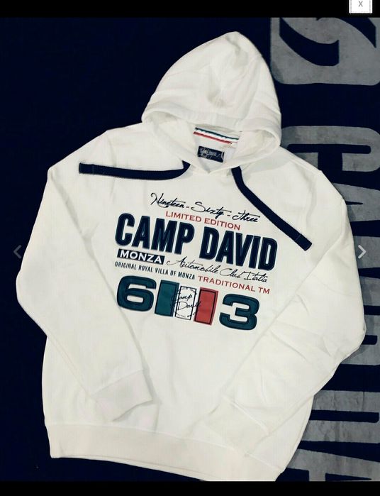 Bluza męska z kapturem sportowa Camp David nowa M L w super cenie oryg