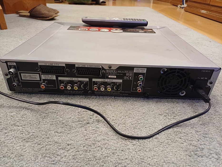 Nagrywarka DVD rekorder RDR-GX3 SONY