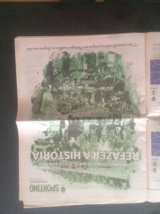 Hóquei em Patins - Jornal Sporting - Conquista da Taça Cers - 2017