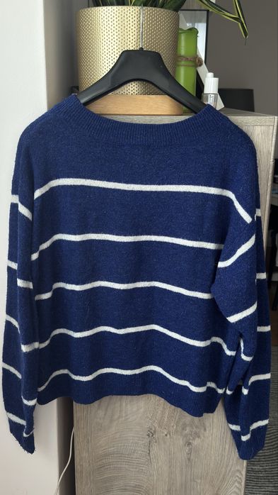 Sweter damski granatowy