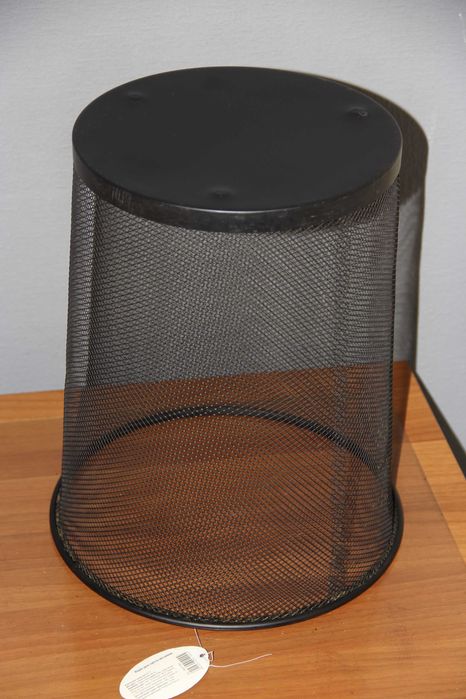 Металевий кошик для паперів чорний Ø29,5 / Н 37 см 17 л, Україна