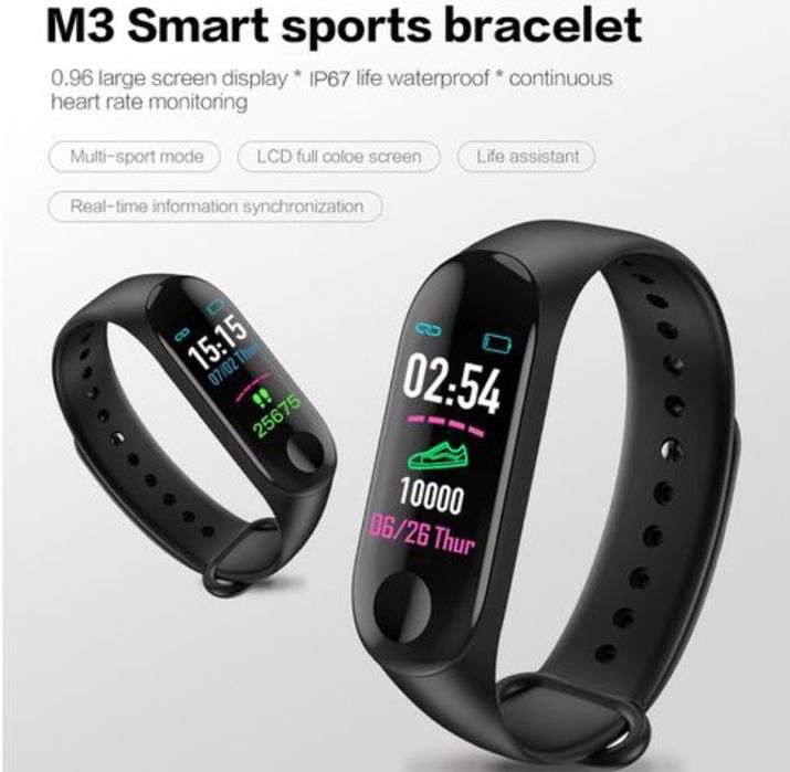 Smartband M3 com várias funções SELADO