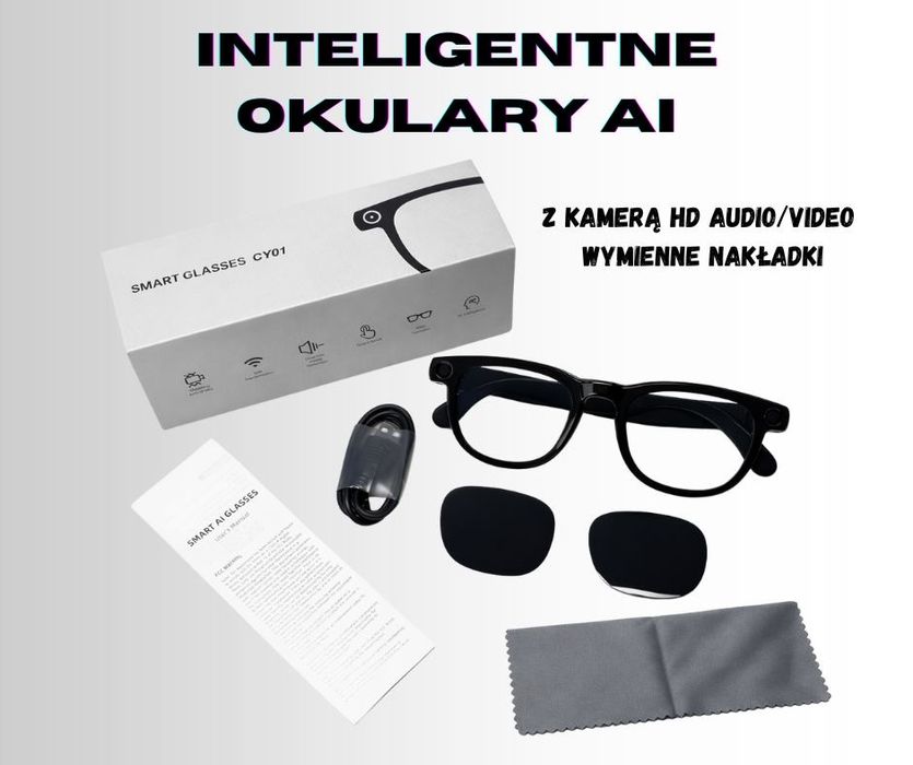 Okulary Smart sztuczna inteligencja kamera tłumacz