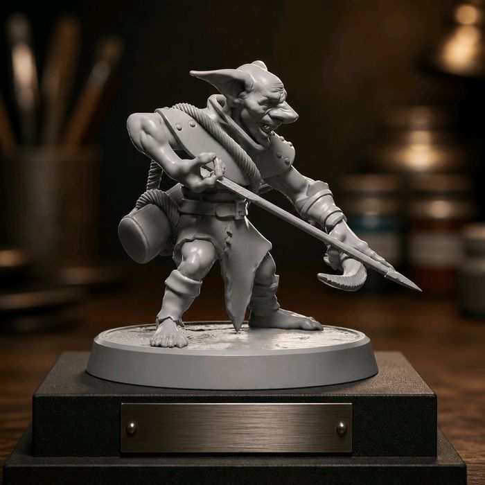 Skitz Gobliński Łucznik figurka 32mm 14K zgodna z DnD RPG Pathfinder