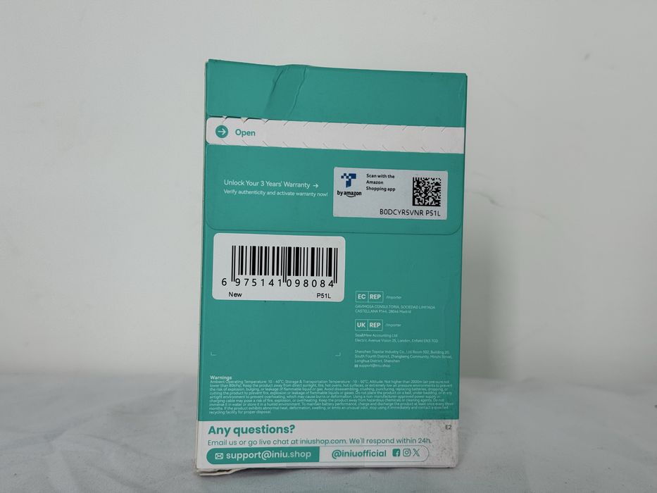 Повербанк INIU Power Bank P51L 20000 мА·год (серія Smaller)