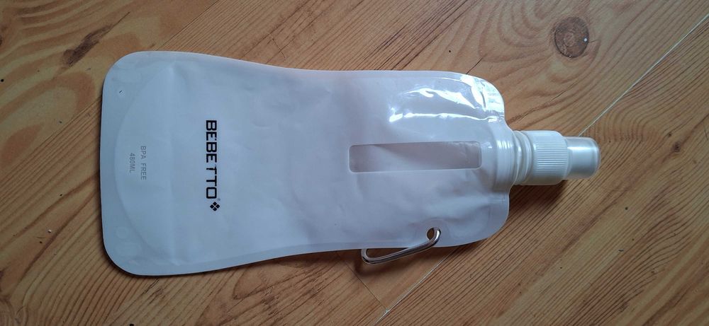 PETITE&MARS Wielorazowa saszetka na jedzenie Papoo i saszetka na wodę 480 ml
