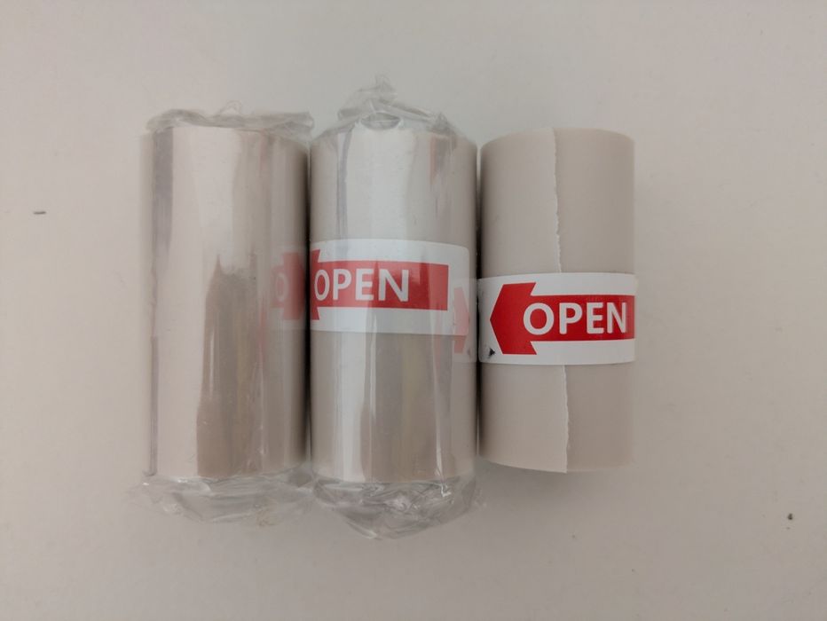 Mini Impressora Térmica - 3x Rolos Semi-Transparentes Poooliprint