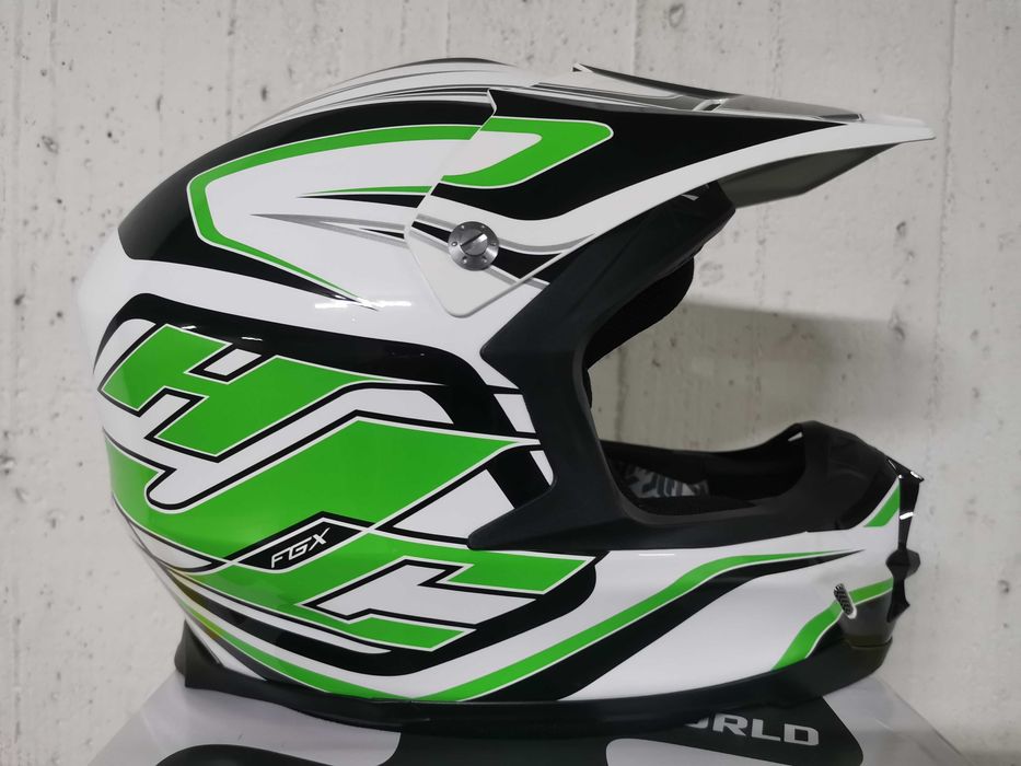 Capacete cross / Enduro HJC FG-X Hammer Verde ( S ) ( NOVO )