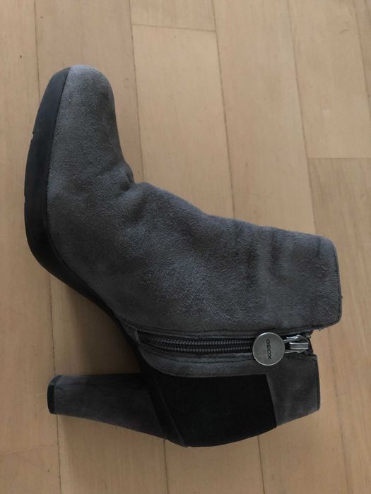 Botki Geox Respira, zamsz, szare, 37,5 (pasują na 38)