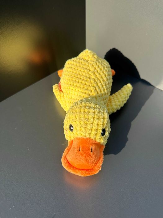 Іграшка для Собак зі Звуком Гусак Качка з Пищалкою Міцна Нова