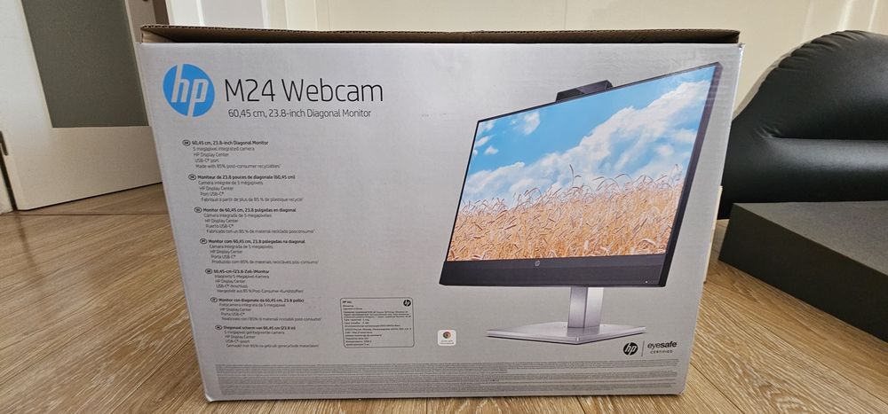 Pack Home Office com 2 Monitores HP Suporte Ewent até 4 monitores e estação de carregamento