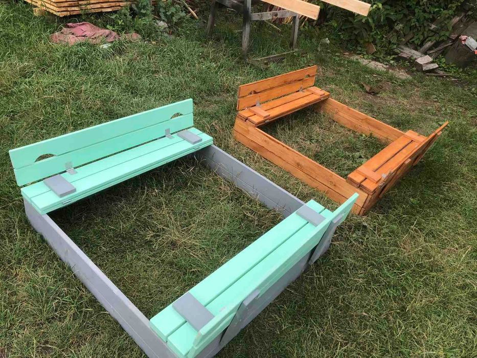 Пісочниця Дитяча | Песочница, Столик з Лавочками | 1м, 1.5м, 2м.