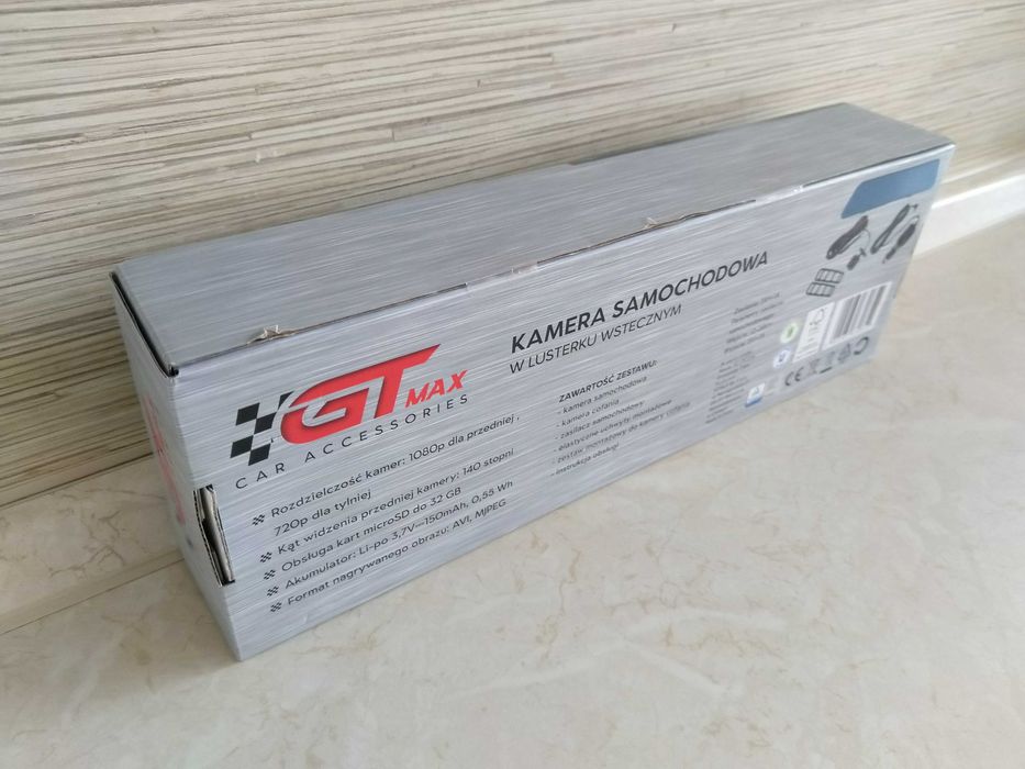 NOWA Samochodowa Kamera Cofania Rejestrator Jazdy Dotykowy 4,8" 150mAh