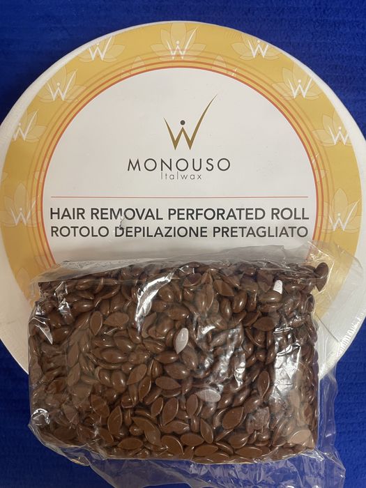 Віск для депіляції + перфоровані паперові смужки