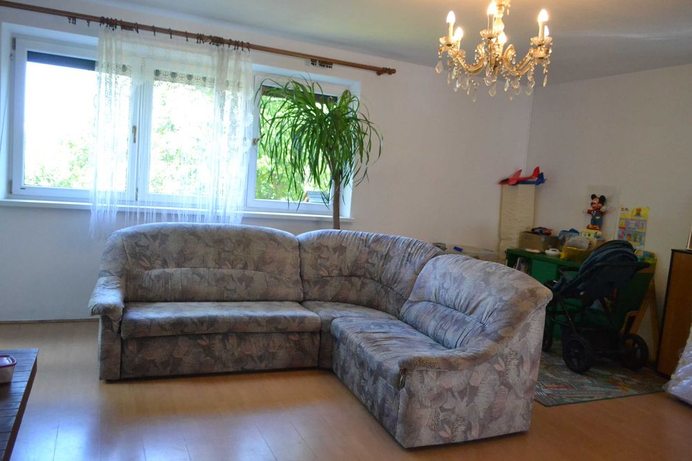 Narożnik rozkładany z funkcją spania plus fotel