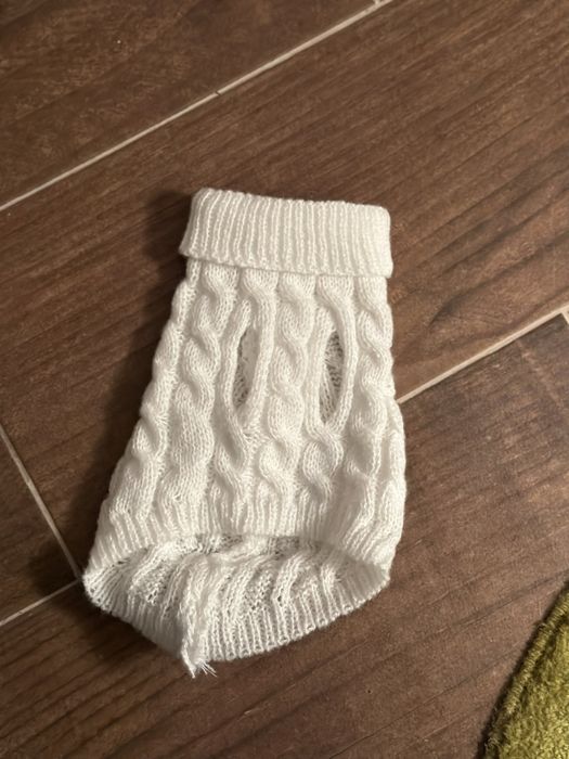 Body de lã para cão novo