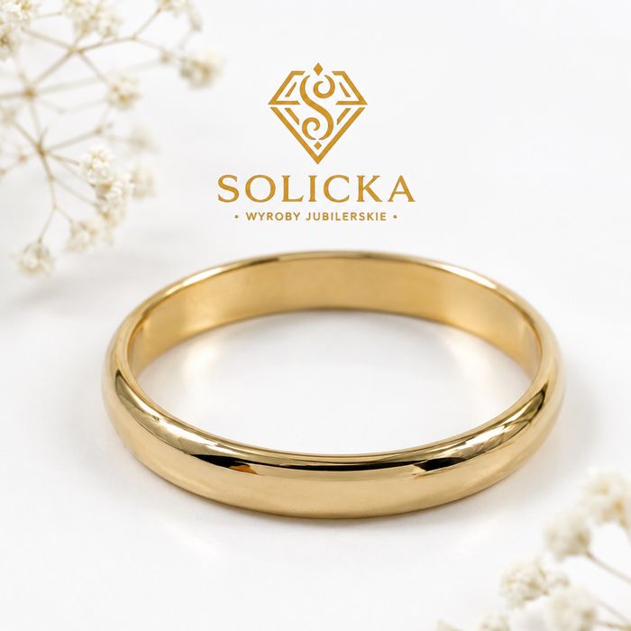 Złota obrączka 333 rozmiar 20 waga 2,52 g