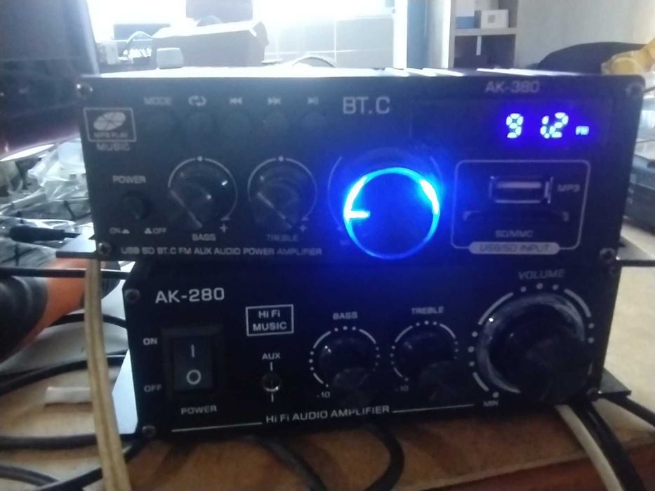 Підсилювач звуку AK-380 усилитель BT USB MP3 FM Line 2x40 Вт
