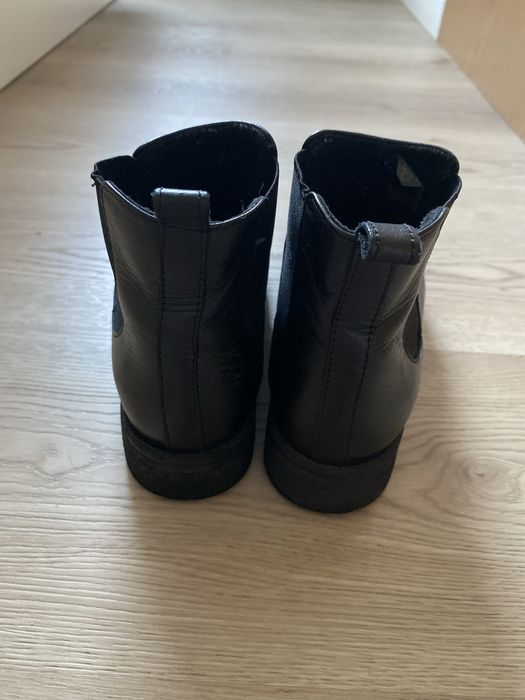 BOTKI damskie skórzane firmy Nessi, rozmiar 36. Stan IDEALNY!