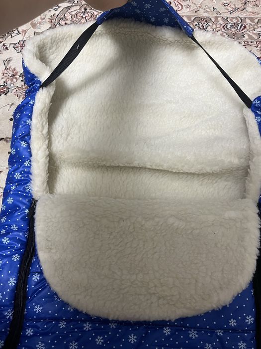 Продам зимовий конверт у санки,конверт в коляску,конверт на овчині