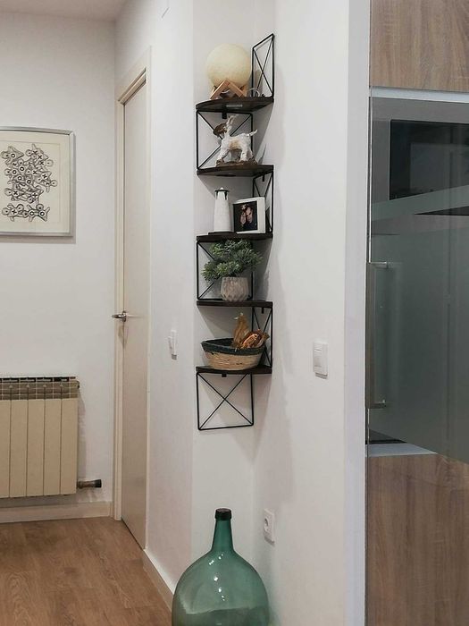 Loftowa narożna kwietnik dekoracja ścienna półka 5 poziomów