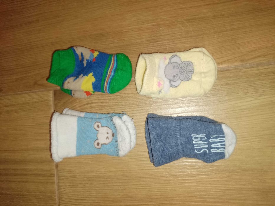 4x skarpetki dla noworodka