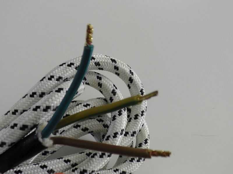 Przewód Kabel w oplocie 1,8m 10A żelazko