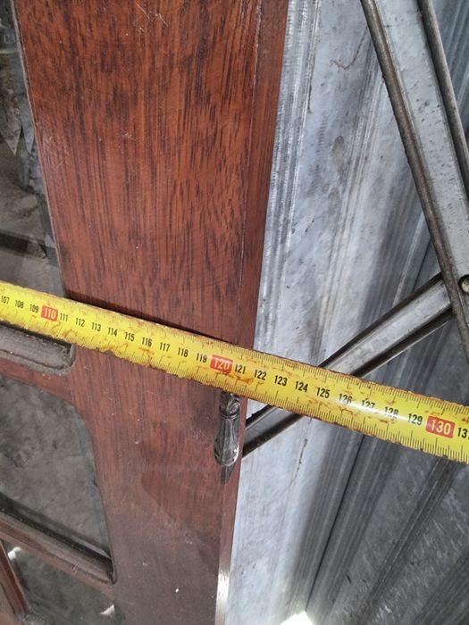 2 portas maciças com vidro