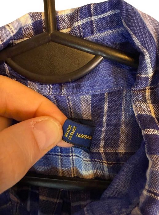 Koszula Ralph Lauren niebieska z logiem S