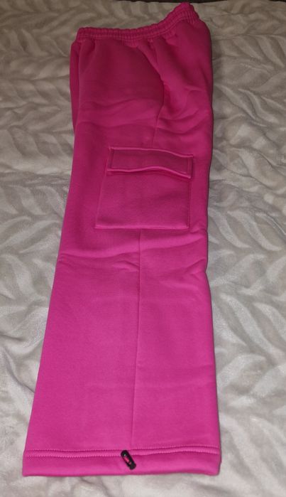 Штаны карго на флисе