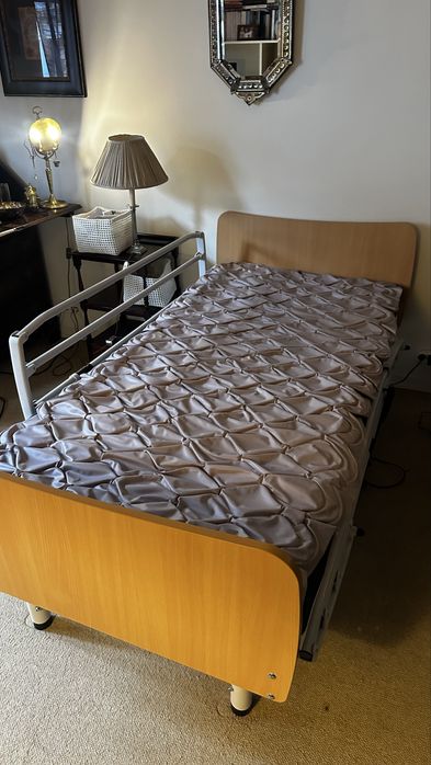 Cama articulada elétrica + colchão espuma + colchão anti-escaras