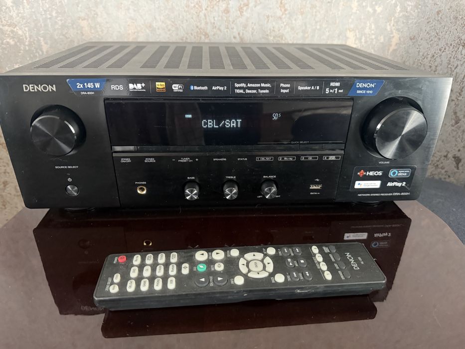 Amplituner sieciowy stereo Denon DRA-800H (HDMI, HEOS, Spotify, AirPlay)
