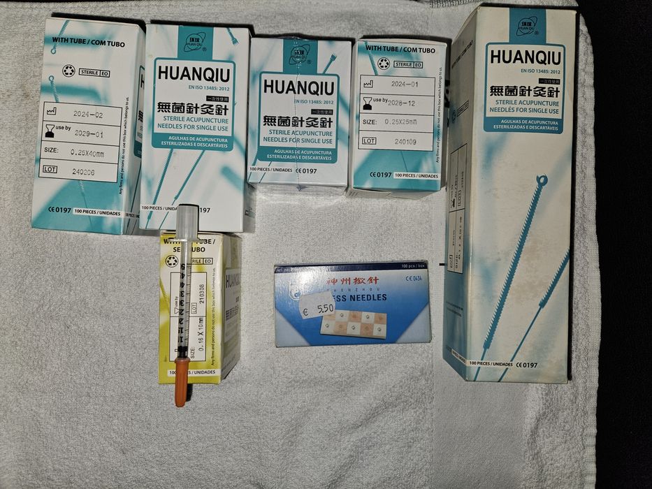 Kit de Ventosas de vidro SPA acupuntura agulhas