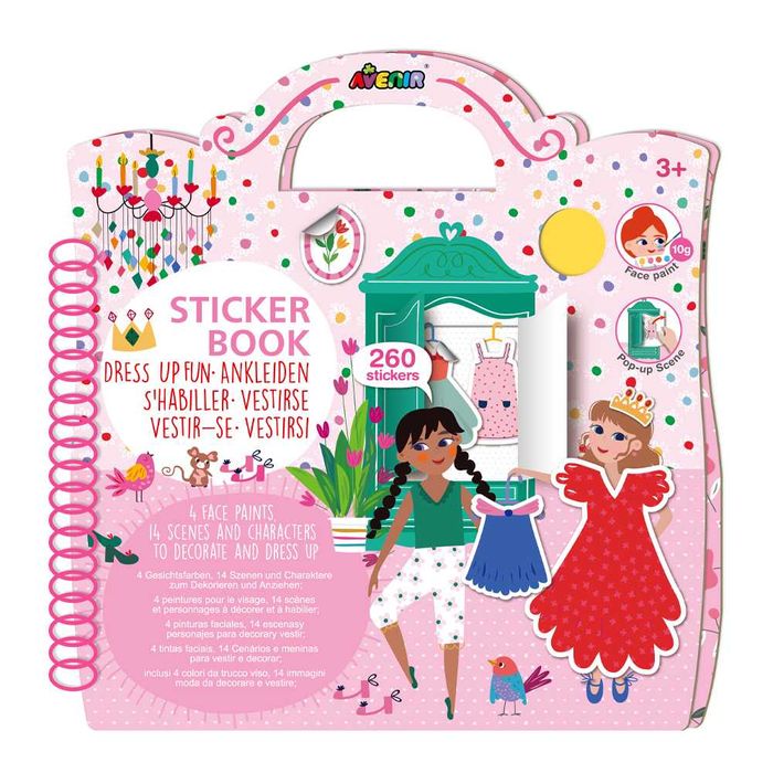 Avenir стікербук Лісове життя (300 наліпок) та Веселі переодягання 250