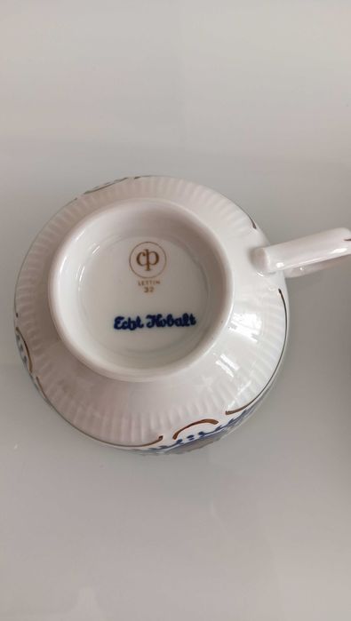 Filiżanka trio Echt Kobalt Lettin