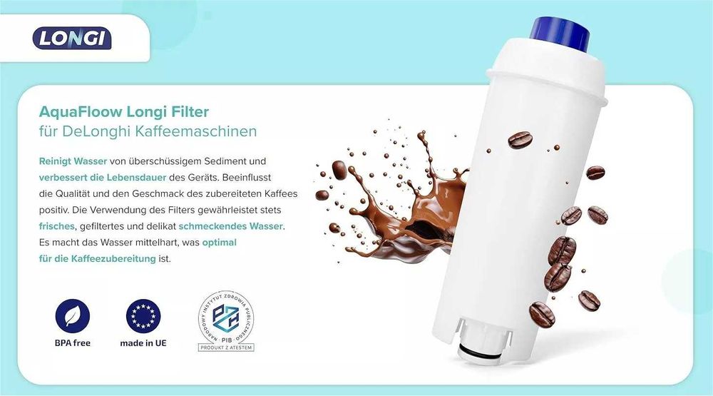 Фільтр до кавомашин DeLonghi DLSC002 SER3017 Aquafloow Longi