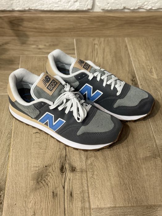 Оригінальні кросівки New Balance 500 (сіро-блакитні), розмір 38,5