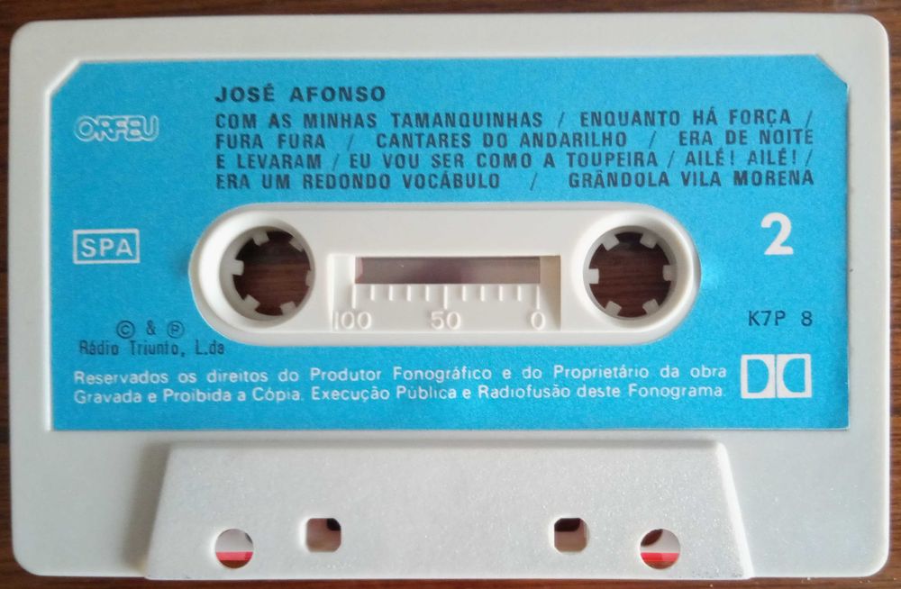 José Afonso	- - - - -		José Afonso - (Parte 2)	- - - - -	K7