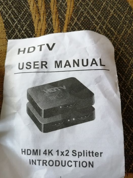 splitter HDMI 4K 1/2  nowe