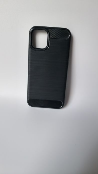 Etui do iPhone 12 Mini + szkło carbon PLECKI czarny Wzmocniona konstru