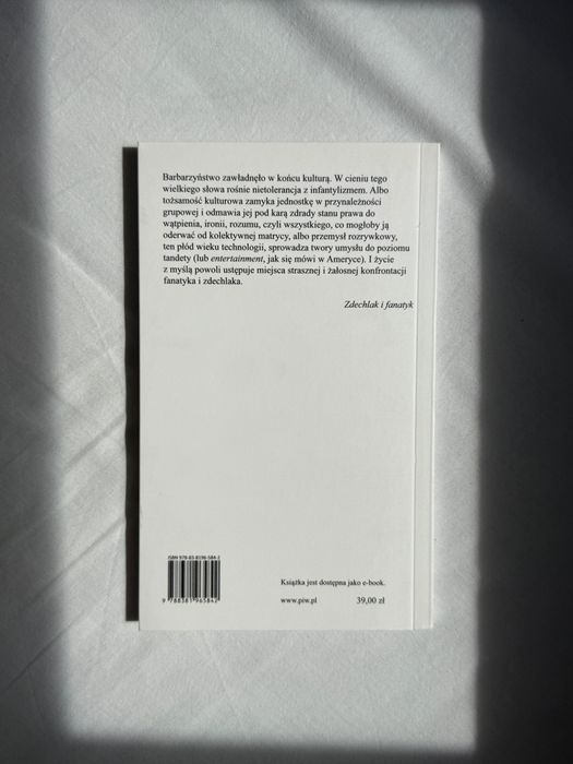 Porażka myślenia – Alain Finkielkraut (Państwowy Instytut Wydawniczy)