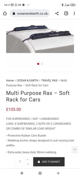 Barras de tejadilho para acessorios