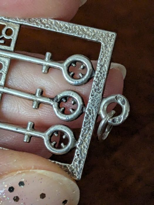 Warmet zawieszka klucze srebro Prl