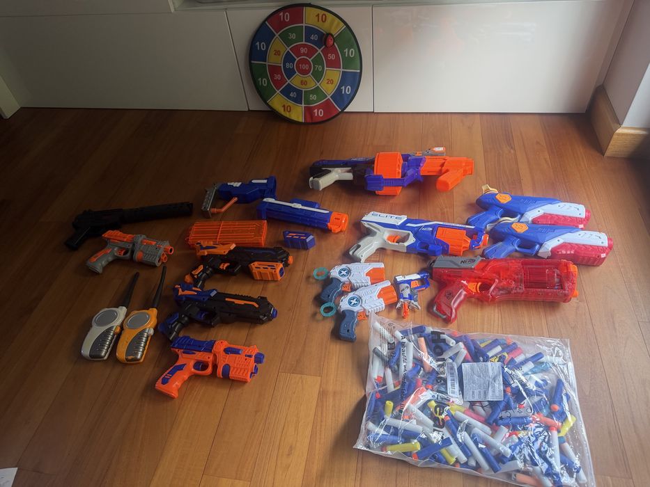 Zestaw Nerf-ów do zabawy+gratisy