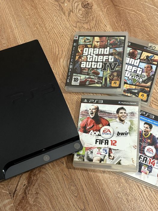 PlayStation 3 Slim 320 GB + 9 gier