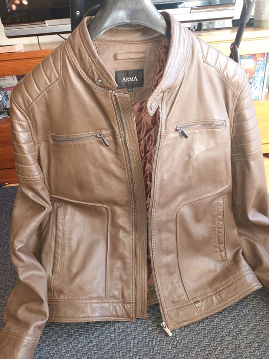 Casaco homem castanho de pele (ArMA)
