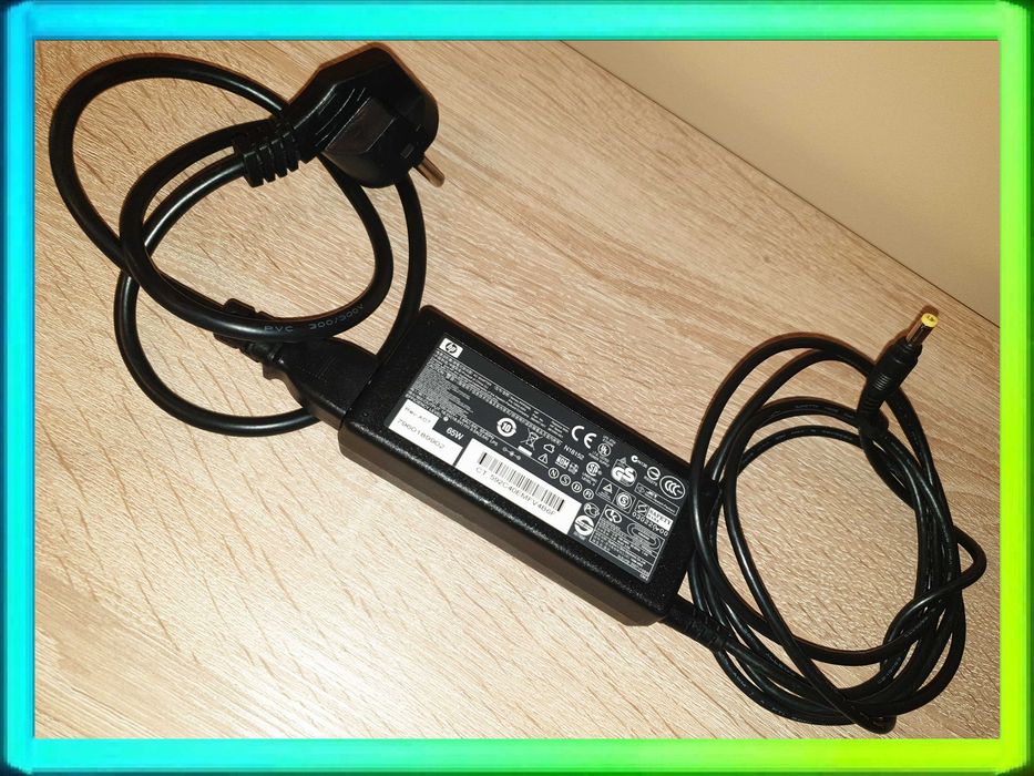 Org Zasilacz Ładowarka HP Compaq 65W 18,5V 3,5A Wtyk4,8x1,7mm PA-1650